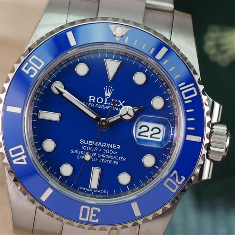 rolex model 116619lb|rolex submariner smurf for sale.